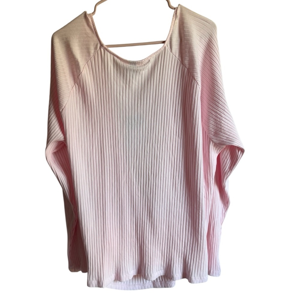 Universal Thread Light Pink Ribbed Blouse NWT - image 3